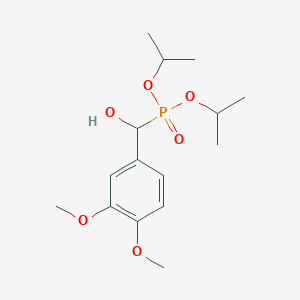 molecular formula C15H25O6P B2723119 bis(propan-2-yl) [(3,4-dimethoxyphenyl)(hydroxy)methyl]phosphonate CAS No. 67691-79-6