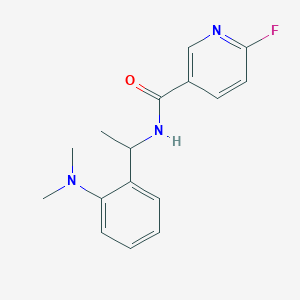 molecular formula C16H18FN3O B2723160 N-{1-[2-(dimethylamino)phenyl]ethyl}-6-fluoropyridine-3-carboxamide CAS No. 2094817-64-6