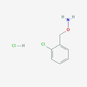 molecular formula C7H9Cl2NO B2723175 O-(2-Chlorobenzyl)hydroxylamine hydrochloride CAS No. 5555-48-6
