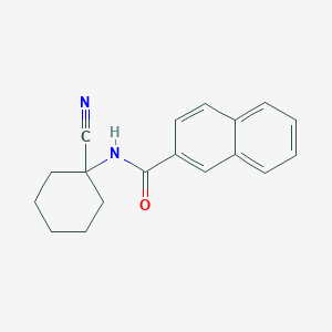 molecular formula C18H18N2O B2723177 N-(1-cyanocyclohexyl)naphthalene-2-carboxamide CAS No. 1307181-54-9