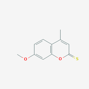 molecular formula C11H10O2S B2723197 7-methoxy-4-methyl-2H-chromene-2-thione CAS No. 24051-74-9