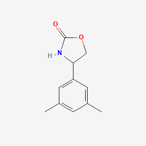 molecular formula C11H13NO2 B2723198 4-(3,5-Dimethylphenyl)oxazolidin-2-one CAS No. 1496928-42-7