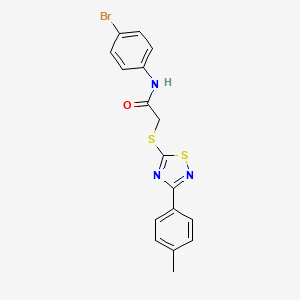 N-(4-bromophenyl)-2-((3-(p-tolyl)-1,2,4-thiadiazol-5-yl)thio)acetamide