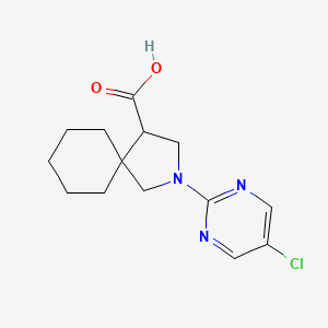 2-(5-Chloropyrimidin-2-yl)-2-azaspiro[4.5]decane-4-carboxylic acid