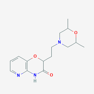 2-[2-(2,6-dimethylmorpholin-4-yl)ethyl]-2H,3H,4H-pyrido[3,2-b][1,4]oxazin-3-one