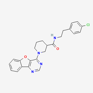 1-[1]benzofuro[3,2-d]pyrimidin-4-yl-N-[2-(4-chlorophenyl)ethyl]piperidine-3-carboxamide
