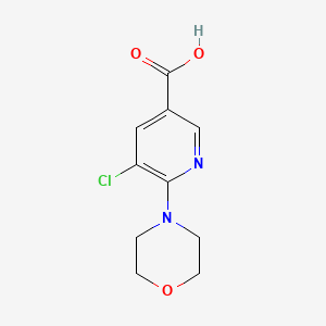 5-Chloro-6-(morpholin-4-yl)pyridine-3-carboxylic acid