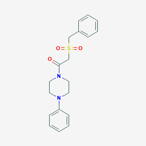 2-(Benzylsulfonyl)-1-(4-phenylpiperazin-1-yl)ethanone