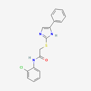 N-(2-chlorophenyl)-2-((5-phenyl-1H-imidazol-2-yl)thio)acetamide