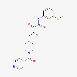 N1-((1-isonicotinoylpiperidin-4-yl)methyl)-N2-(3-(methylthio)phenyl)oxalamide