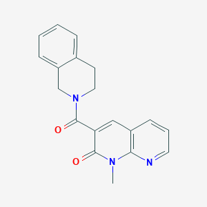 1-methyl-3-(1,2,3,4-tetrahydroisoquinoline-2-carbonyl)-1,8-naphthyridin-2(1H)-one