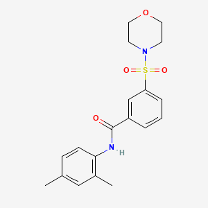 molecular formula C19H22N2O4S B2723304 N-(2,4-dimethylphenyl)-3-(morpholinosulfonyl)benzamide CAS No. 494839-49-5