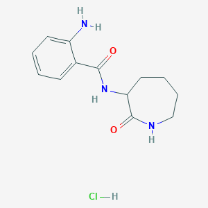 2-Amino-N-(2-oxoazepan-3-yl)benzamide;hydrochloride