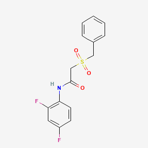 2-(benzylsulfonyl)-N-(2,4-difluorophenyl)acetamide