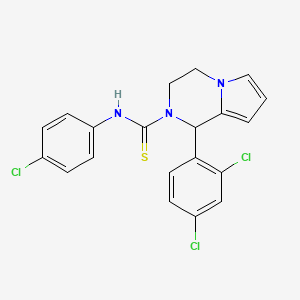N-(4-chlorophenyl)-1-(2,4-dichlorophenyl)-3,4-dihydro-1H-pyrrolo[1,2-a]pyrazine-2-carbothioamide