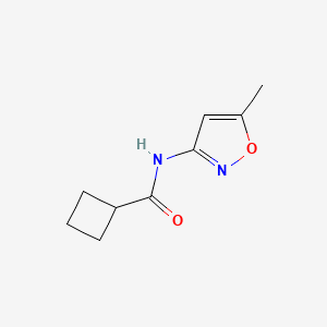 molecular formula C9H12N2O2 B2723318 N-(5-Methyl-1,2-oxazol-3-yl)cyclobutanecarboxamide CAS No. 1791264-57-7