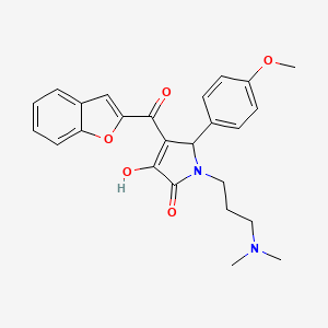 4-(benzofuran-2-carbonyl)-1-(3-(dimethylamino)propyl)-3-hydroxy-5-(4-methoxyphenyl)-1H-pyrrol-2(5H)-one