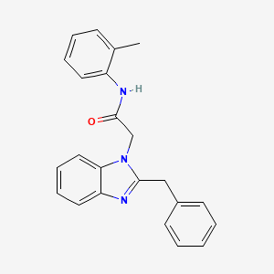 2-(2-benzyl-1H-1,3-benzodiazol-1-yl)-N-(2-methylphenyl)acetamide