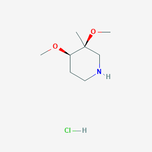 (3S,4R)-3,4-Dimethoxy-3-methylpiperidine;hydrochloride