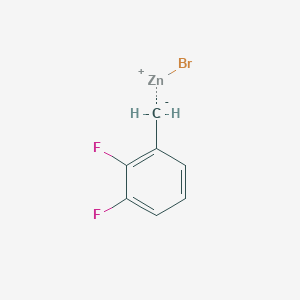 molecular formula C7H5BrF2Zn B2723387 2,3-Difluorobenzylzinc bromide CAS No. 1390658-33-9