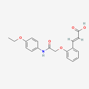 (2E)-3-(2-{[N-(4-ethoxyphenyl)carbamoyl]methoxy}phenyl)prop-2-enoic acid