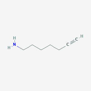 molecular formula C7H13N B2723464 Hept-6-yn-1-amine CAS No. 14502-42-2