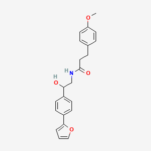 molecular formula C22H23NO4 B2723476 N-{2-[4-(furan-2-yl)phenyl]-2-hydroxyethyl}-3-(4-methoxyphenyl)propanamide CAS No. 2097902-51-5