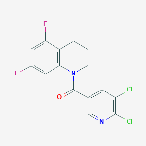 1-(5,6-Dichloropyridine-3-carbonyl)-5,7-difluoro-1,2,3,4-tetrahydroquinoline