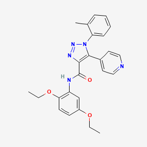 molecular formula C25H25N5O3 B2723533 N-(2,5-diethoxyphenyl)-1-(2-methylphenyl)-5-(pyridin-4-yl)-1H-1,2,3-triazole-4-carboxamide CAS No. 2177366-44-6