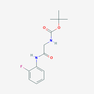 molecular formula C13H17FN2O3 B2723535 tert-butyl N-{[(2-fluorophenyl)carbamoyl]methyl}carbamate CAS No. 1824057-90-0
