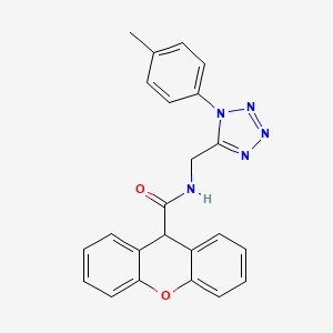 molecular formula C23H19N5O2 B2723542 N-((1-(p-tolyl)-1H-tetrazol-5-yl)methyl)-9H-xanthene-9-carboxamide CAS No. 921166-16-7