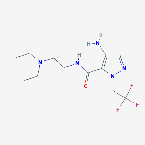 4-Amino-N-[2-(diethylamino)ethyl]-1-(2,2,2-trifluoroethyl)-1H-pyrazole-5-carboxamide