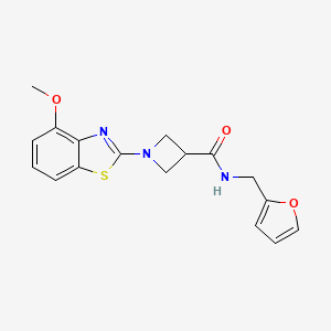 N-(furan-2-ylmethyl)-1-(4-methoxybenzo[d]thiazol-2-yl)azetidine-3-carboxamide