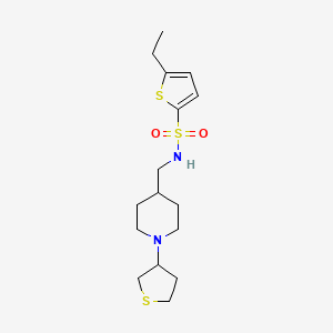 5-ethyl-N-((1-(tetrahydrothiophen-3-yl)piperidin-4-yl)methyl)thiophene-2-sulfonamide