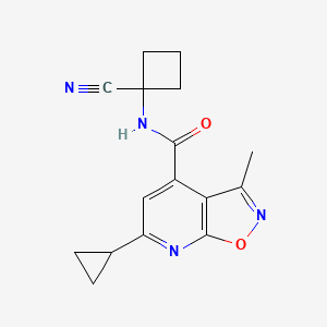 N-(1-Cyanocyclobutyl)-6-cyclopropyl-3-methyl-[1,2]oxazolo[5,4-B]pyridine-4-carboxamide