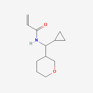 N-[Cyclopropyl(oxan-3-yl)methyl]prop-2-enamide