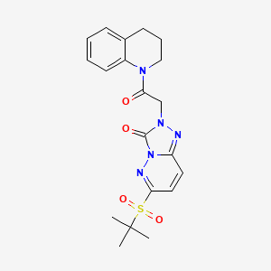 6-Tert-butylsulfonyl-2-[2-(3,4-dihydro-2H-quinolin-1-yl)-2-oxoethyl]-[1,2,4]triazolo[4,3-b]pyridazin-3-one