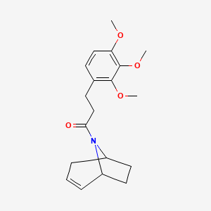 1-((1R,5S)-8-azabicyclo[3.2.1]oct-2-en-8-yl)-3-(2,3,4-trimethoxyphenyl)propan-1-one