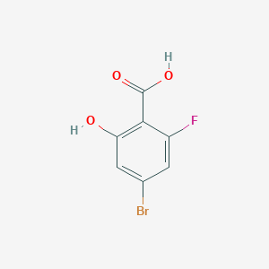 molecular formula C7H4BrFO3 B2723591 4-Bromo-2-fluoro-6-hydroxybenzoic acid CAS No. 1805589-29-0
