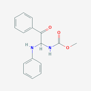 Methyl (2-oxo-2-phenyl-1-(phenylamino)ethyl)carbamate