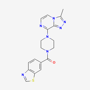 Benzo[d]thiazol-6-yl(4-(3-methyl-[1,2,4]triazolo[4,3-a]pyrazin-8-yl)piperazin-1-yl)methanone