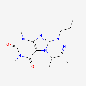 3,4,7,9-Tetramethyl-1-propyl-4H-purino[8,7-c][1,2,4]triazine-6,8-dione