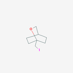 molecular formula C8H13IO B2723609 1-(Iodomethyl)-2-oxabicyclo[2.2.2]octane CAS No. 1447943-01-2