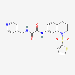 N1-(pyridin-4-ylmethyl)-N2-(1-(thiophen-2-ylsulfonyl)-1,2,3,4-tetrahydroquinolin-7-yl)oxalamide
