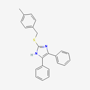 4,5-diphenyl-1H-imidazol-2-yl 4-methylbenzyl sulfide