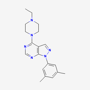 1-(3,5-dimethylphenyl)-4-(4-ethylpiperazin-1-yl)-1H-pyrazolo[3,4-d]pyrimidine