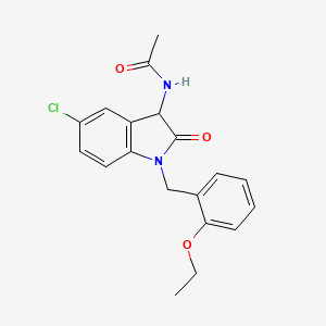 molecular formula C19H19ClN2O3 B2723616 N-(5-chloro-1-(2-ethoxybenzyl)-2-oxoindolin-3-yl)acetamide CAS No. 1009159-54-9