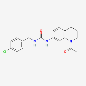 1-(4-Chlorobenzyl)-3-(1-propionyl-1,2,3,4-tetrahydroquinolin-7-yl)urea