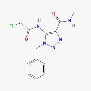 1-benzyl-5-[(chloroacetyl)amino]-N-methyl-1H-1,2,3-triazole-4-carboxamide