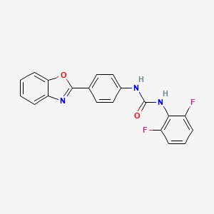 1-(4-(Benzo[d]oxazol-2-yl)phenyl)-3-(2,6-difluorophenyl)urea